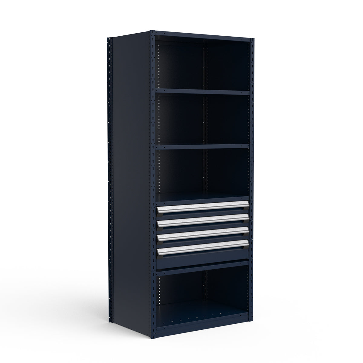 Shelving with Drawers - 18"H Drawer Bank - 4 drawers (Starter)