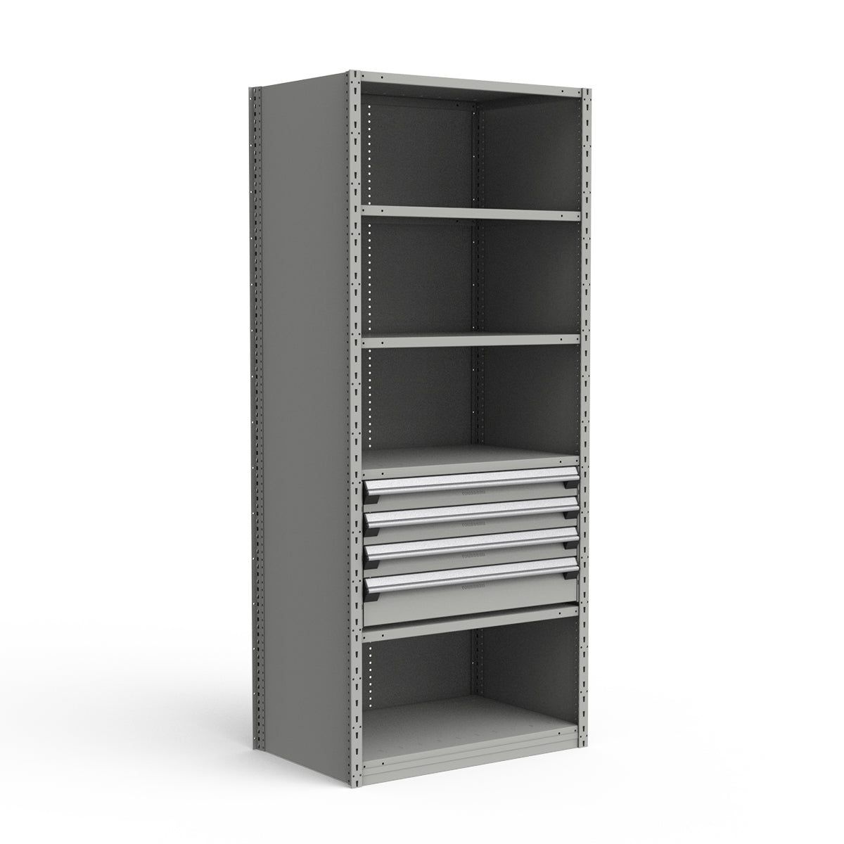 Shelving with Drawers - 18"H Drawer Bank - 4 drawers (Starter)