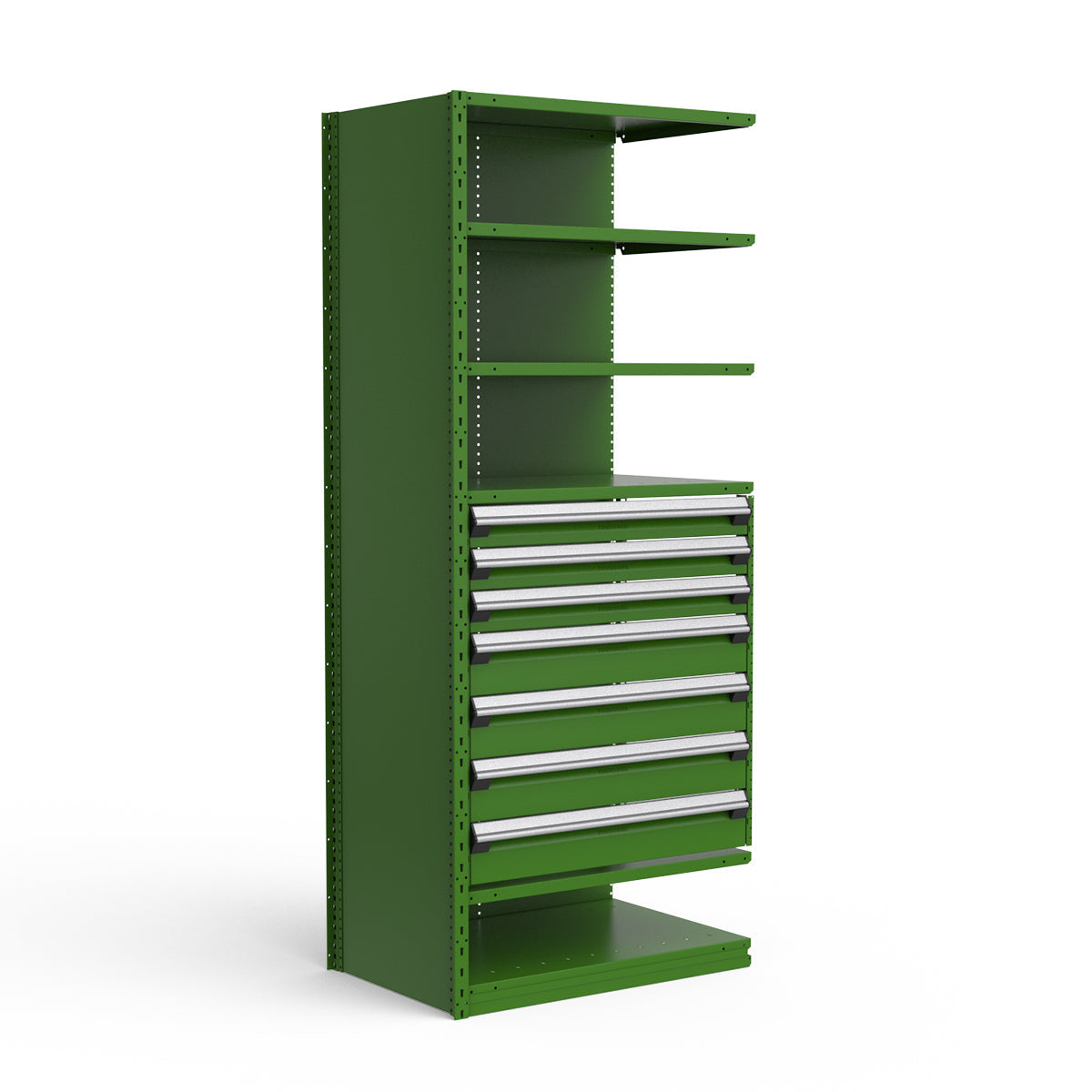 Shelving with Drawers - 36"H Drawer Bank - 7 drawers (Add-On)