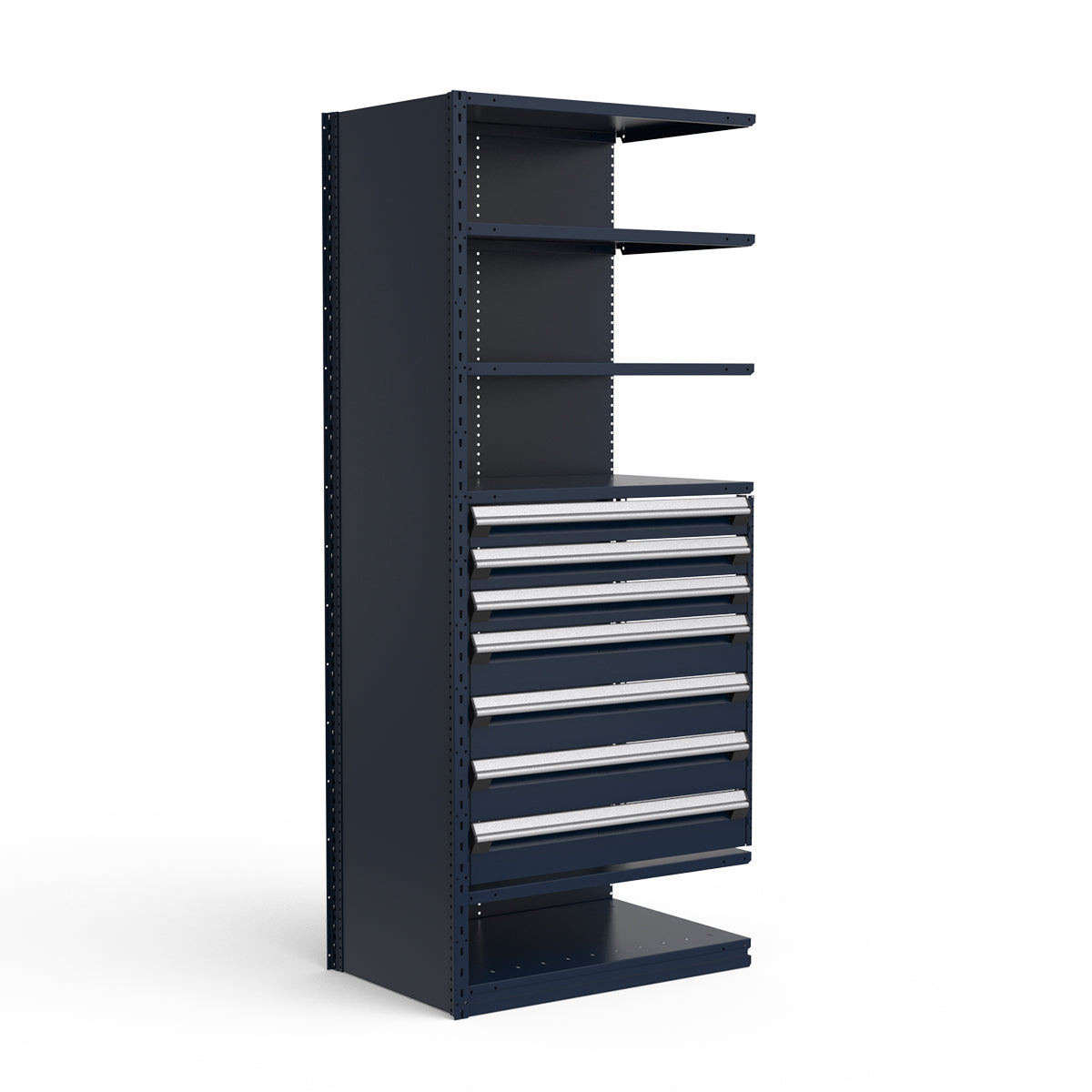 Shelving with Drawers - 36"H Drawer Bank - 7 drawers (Add-On)