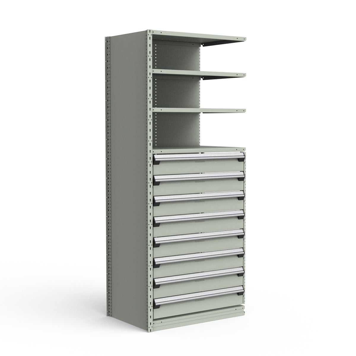 Shelving with Drawers - 48"H Drawer Bank - 8 drawers (Add-On)