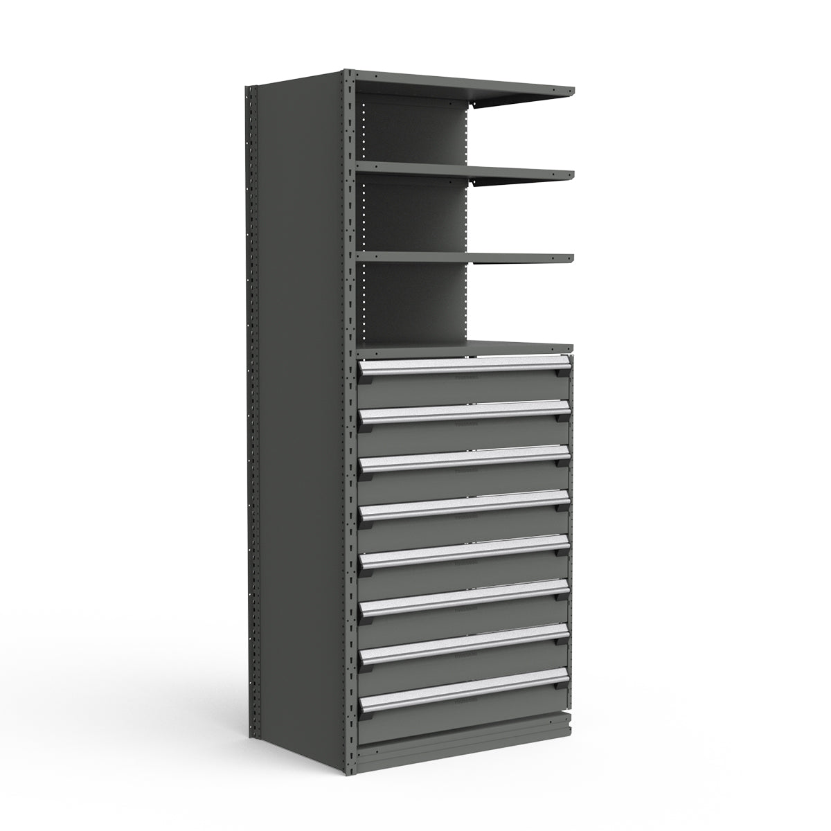 Shelving with Drawers - 48"H Drawer Bank - 8 drawers (Add-On)