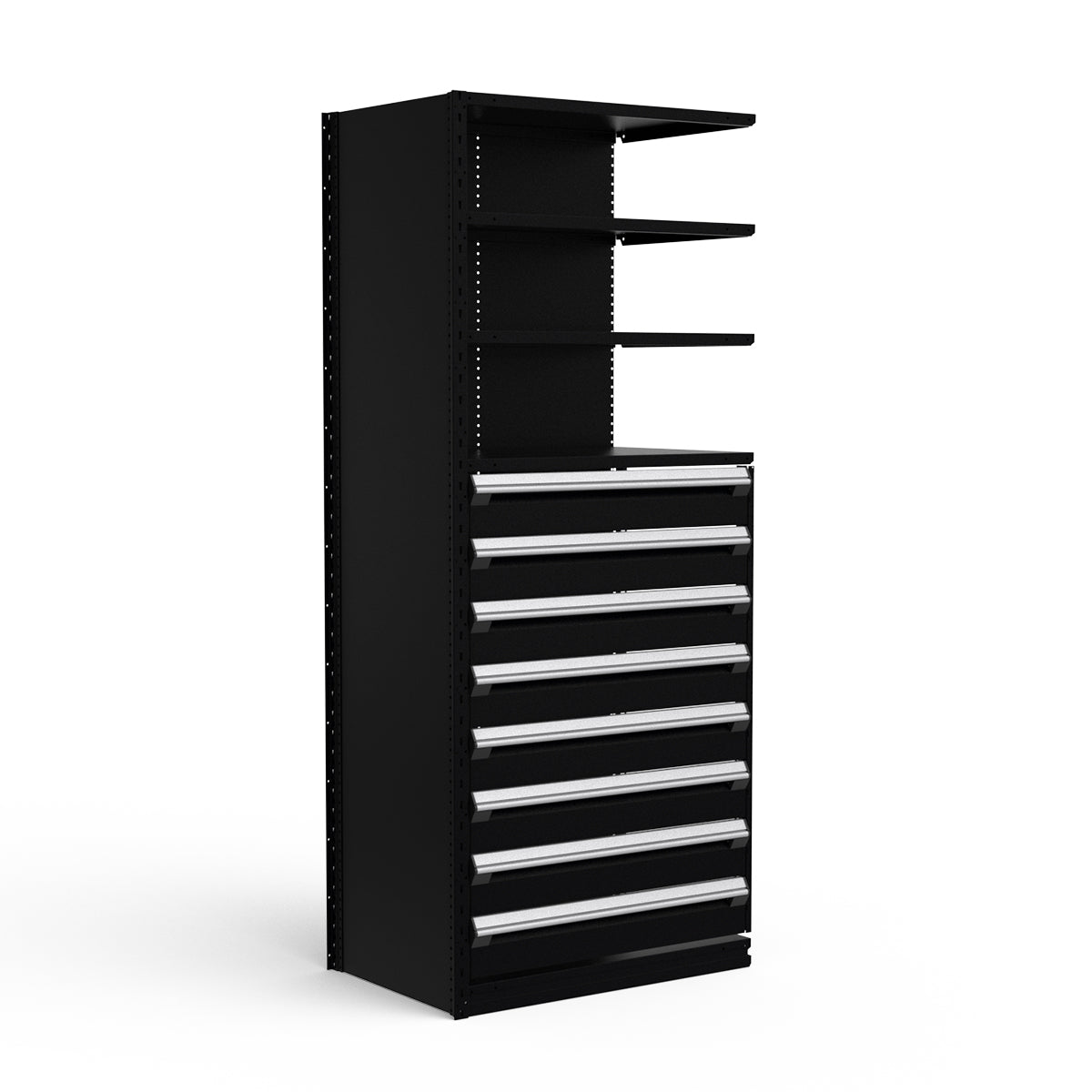 Shelving with Drawers - 48"H Drawer Bank - 8 drawers (Add-On)