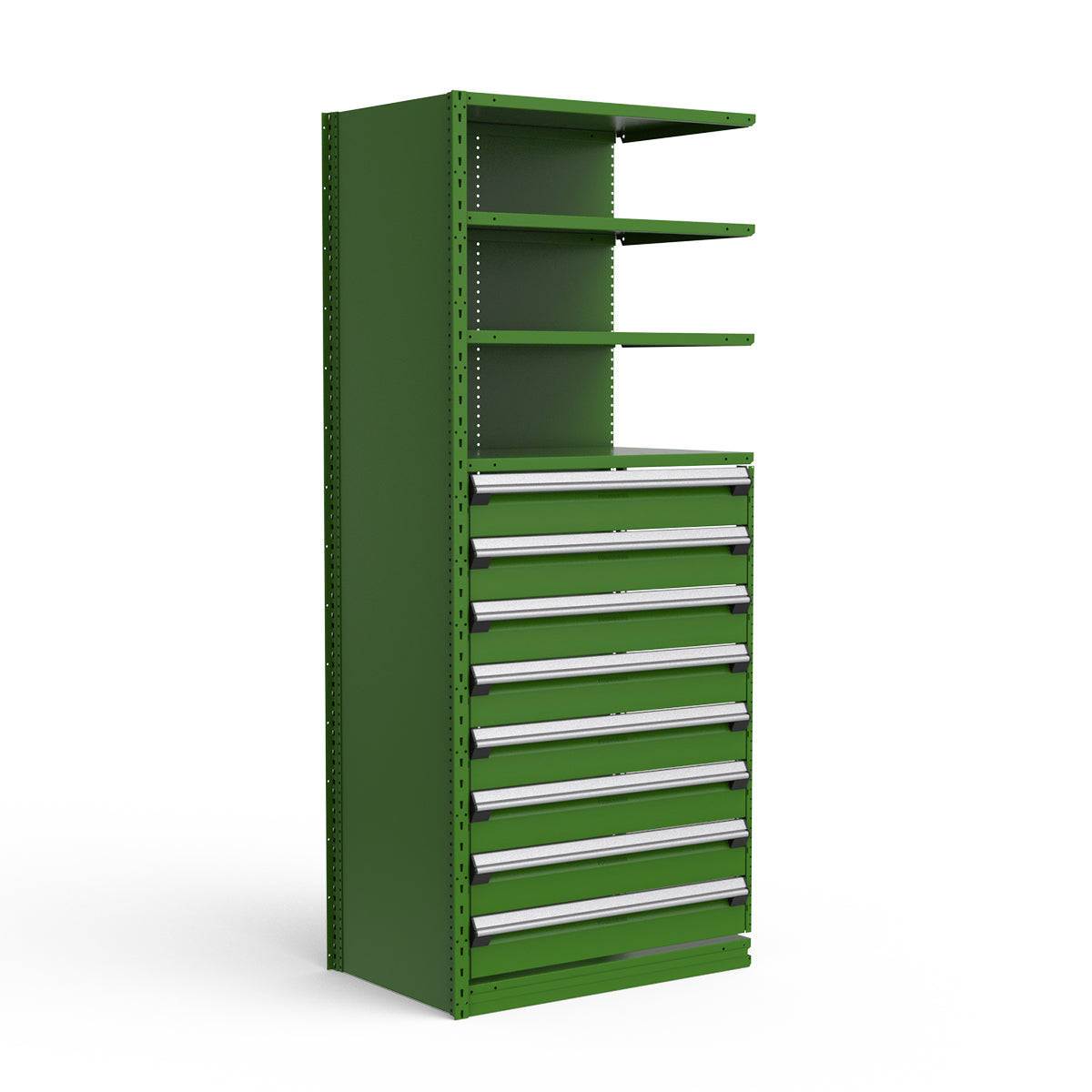 Shelving with Drawers - 48"H Drawer Bank - 8 drawers (Add-On)