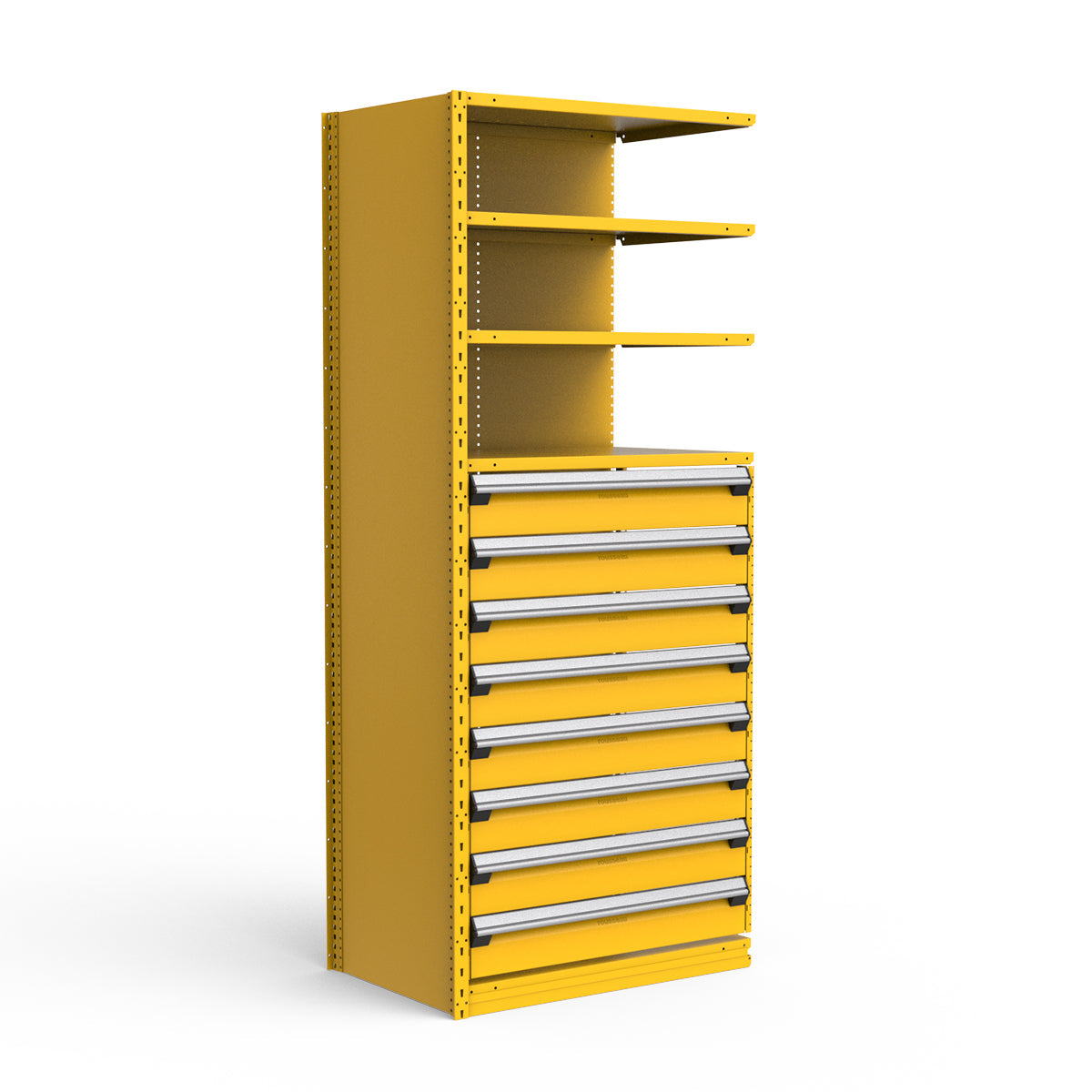 Shelving with Drawers - 48"H Drawer Bank - 8 drawers (Add-On)