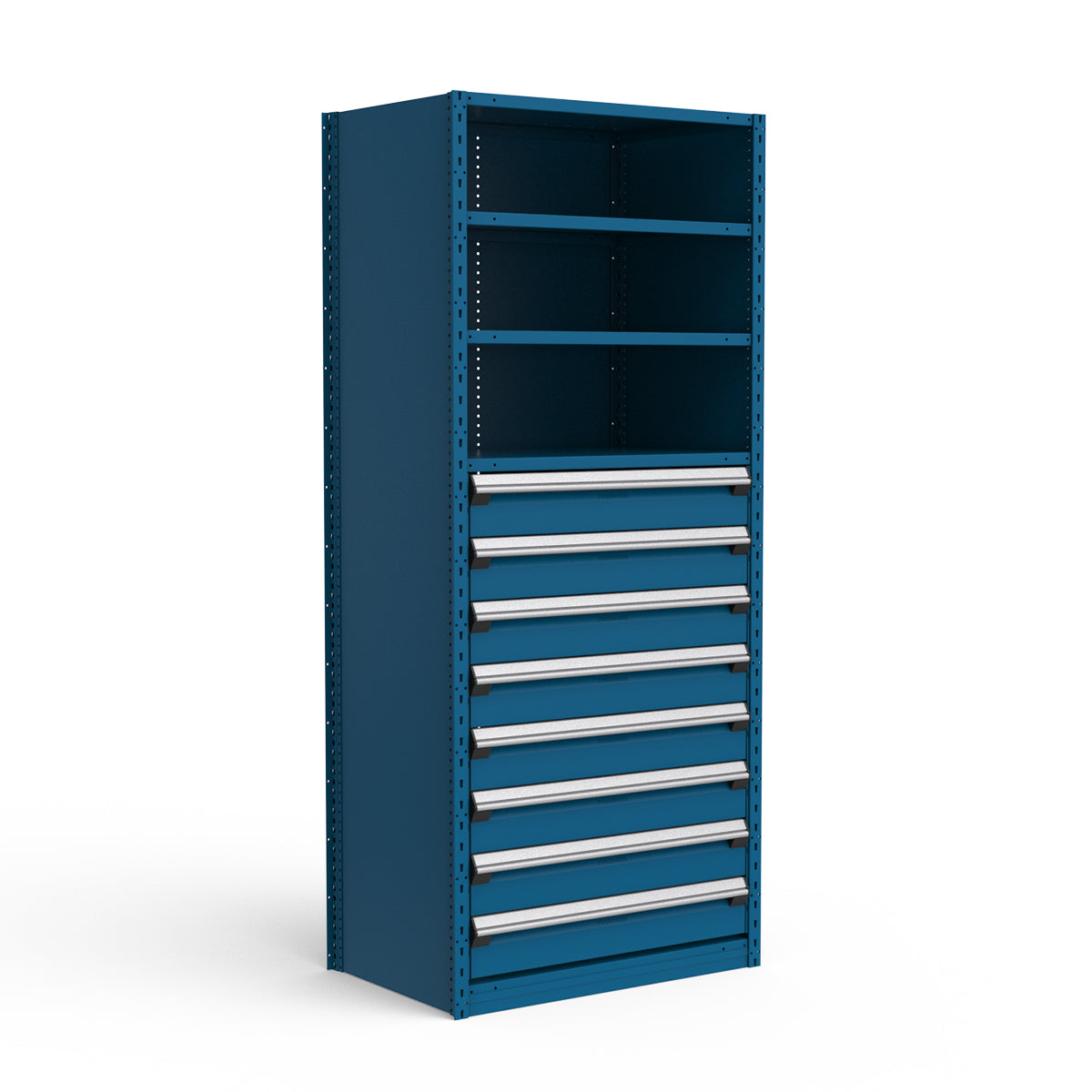 Shelving with Drawers - 48"H Drawer Bank - 8 drawers (Starter)