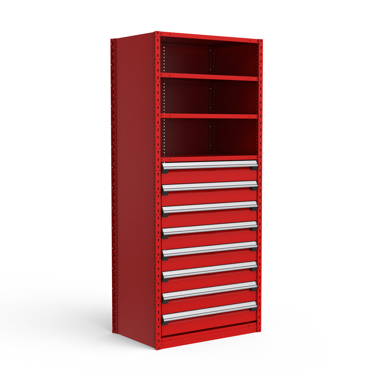 Shelving with Drawers - 48"H Drawer Bank - 8 drawers (Starter)