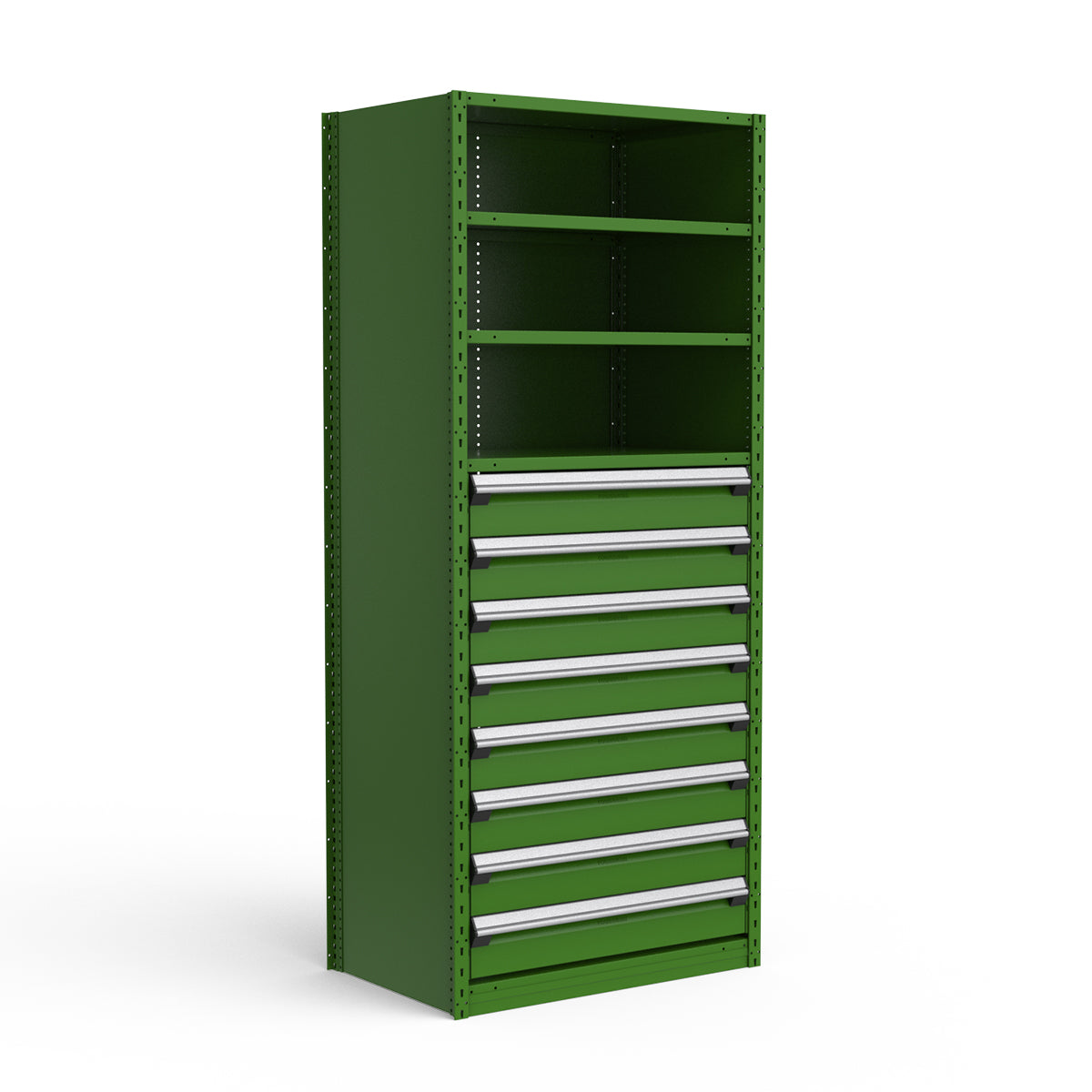 Shelving with Drawers - 48"H Drawer Bank - 8 drawers (Starter)