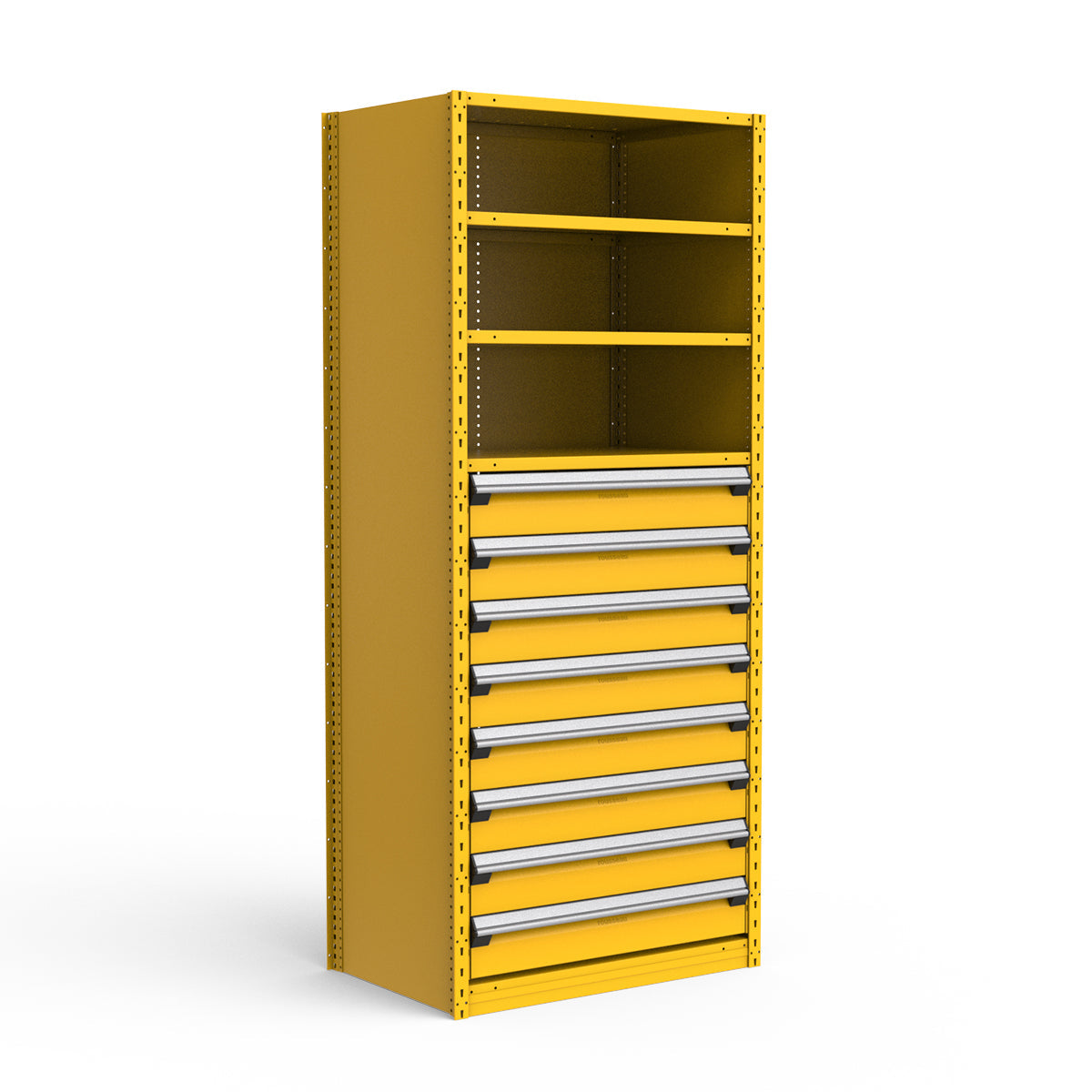 Shelving with Drawers - 48"H Drawer Bank - 8 drawers (Starter)