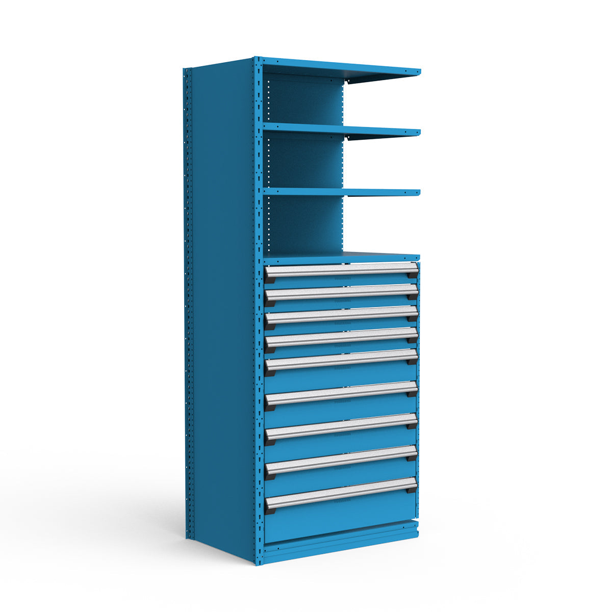 Shelving with Drawers - 48"H Drawer Bank - 9 drawers (Add-On)