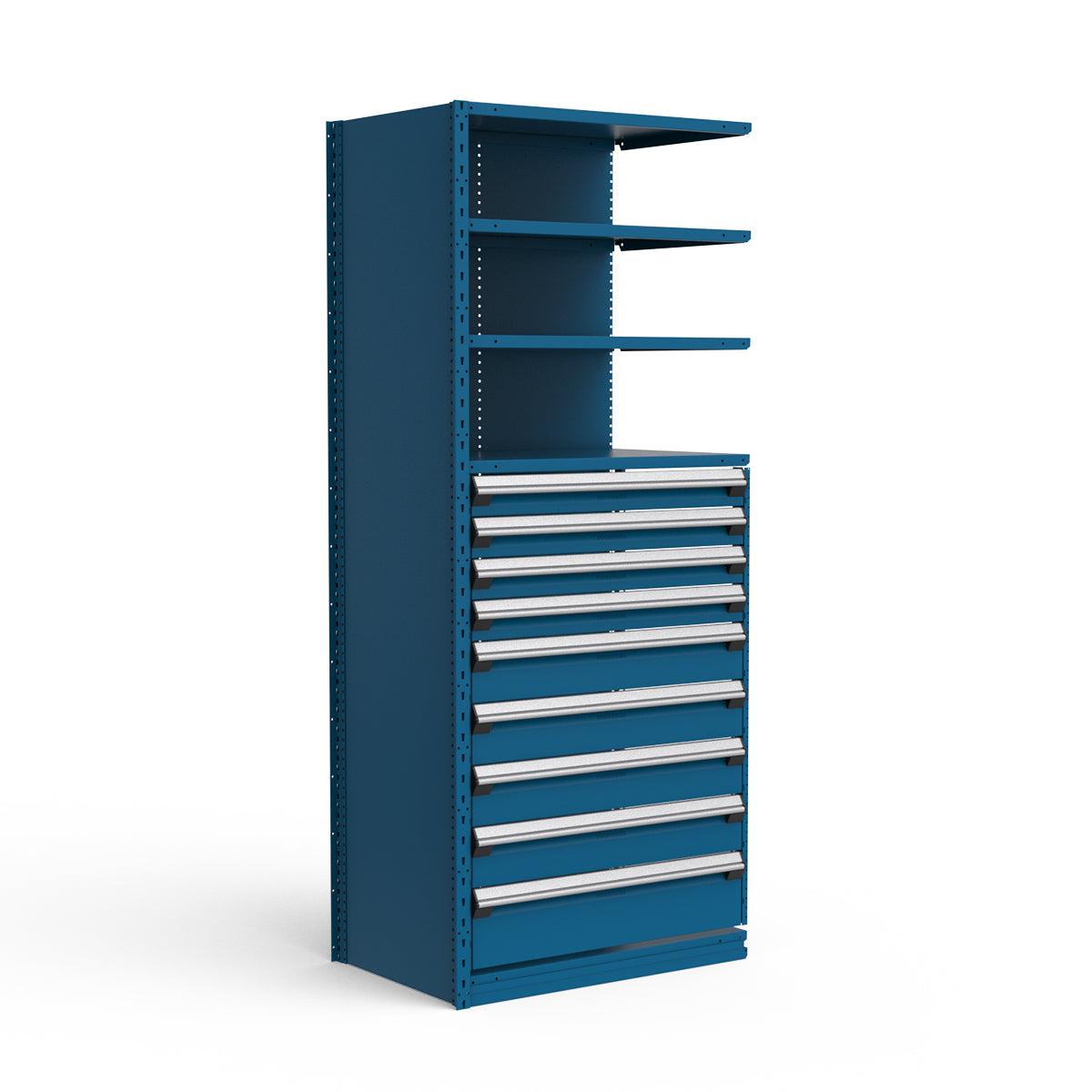 Shelving with Drawers - 48"H Drawer Bank - 9 drawers (Add-On)