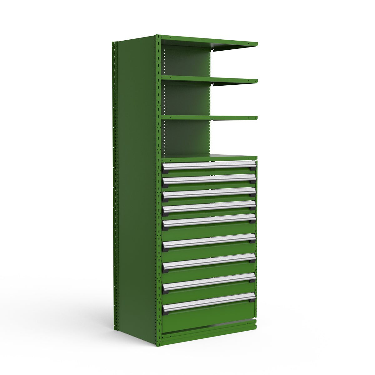 Shelving with Drawers - 48"H Drawer Bank - 9 drawers (Add-On)