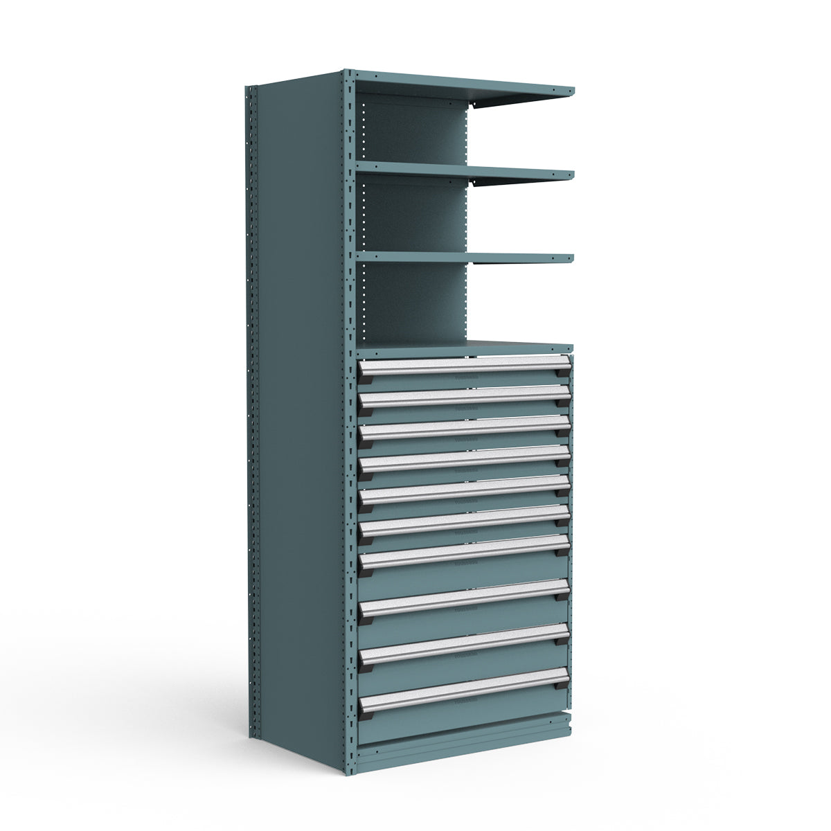 Shelving with Drawers - 48"H Drawer Bank - 10 drawers (Add-On)