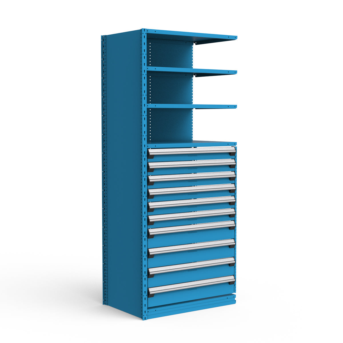 Shelving with Drawers - 48"H Drawer Bank - 10 drawers (Add-On)