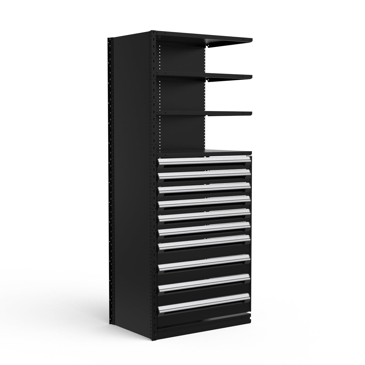 Shelving with Drawers - 48"H Drawer Bank - 10 drawers (Add-On)