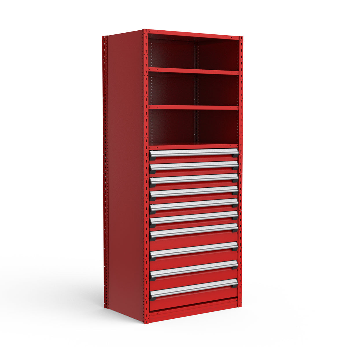 Shelving with Drawers - 48"H Drawer Bank - 10 drawers (Starter)
