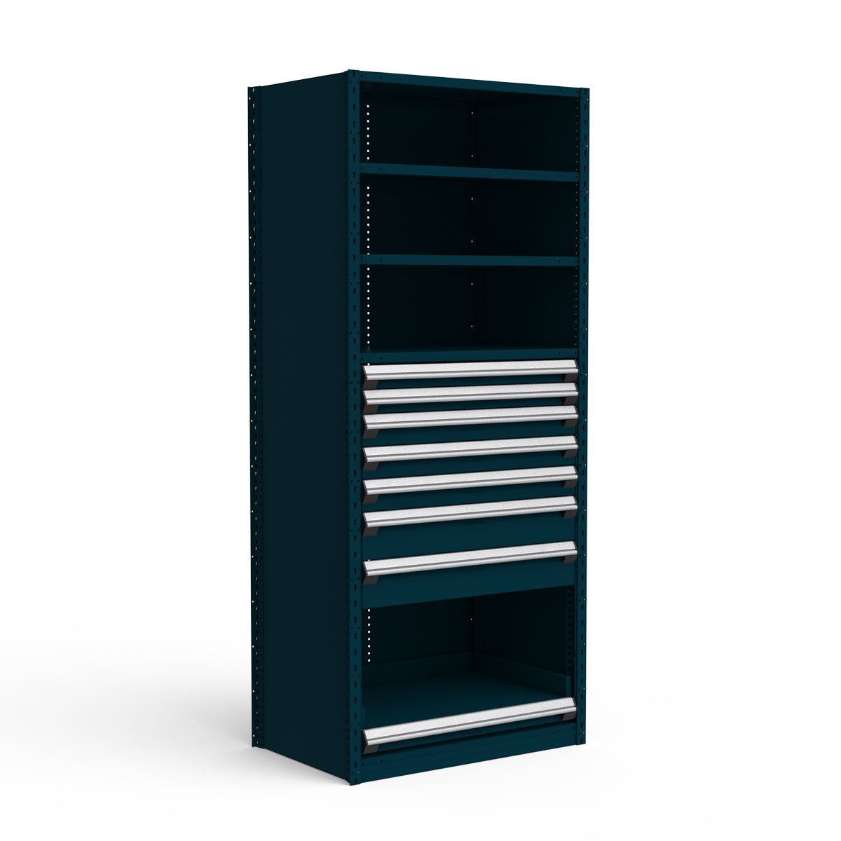 Shelving with Drawers - 48"H Drawer Bank - 7 drawers (Starter)