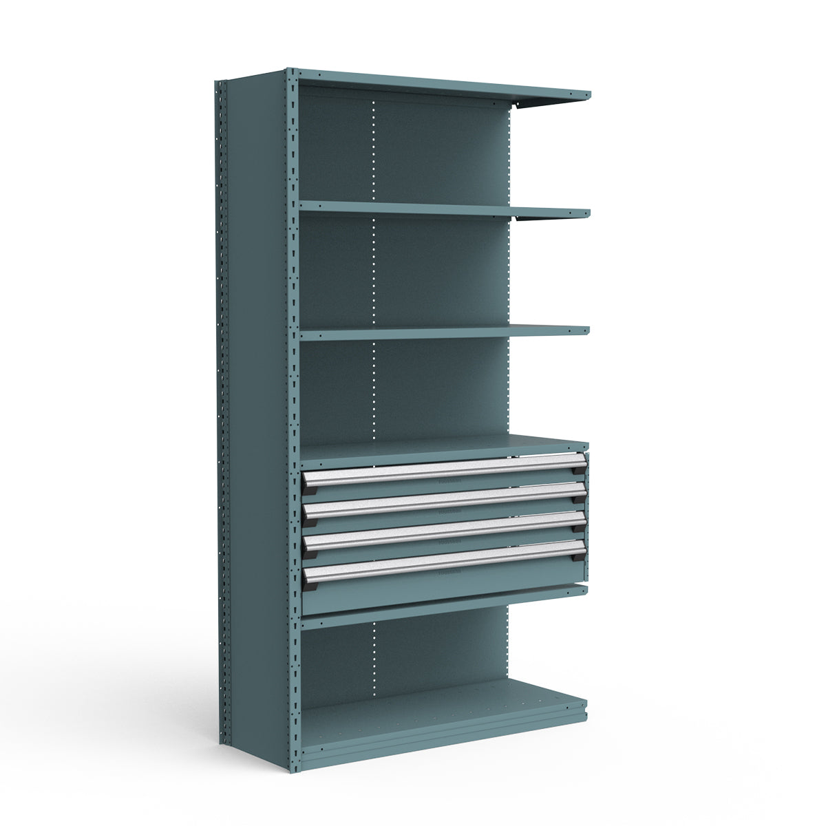 Shelving with Drawers - 18"H Drawer Bank - 4 drawers (Add-On)