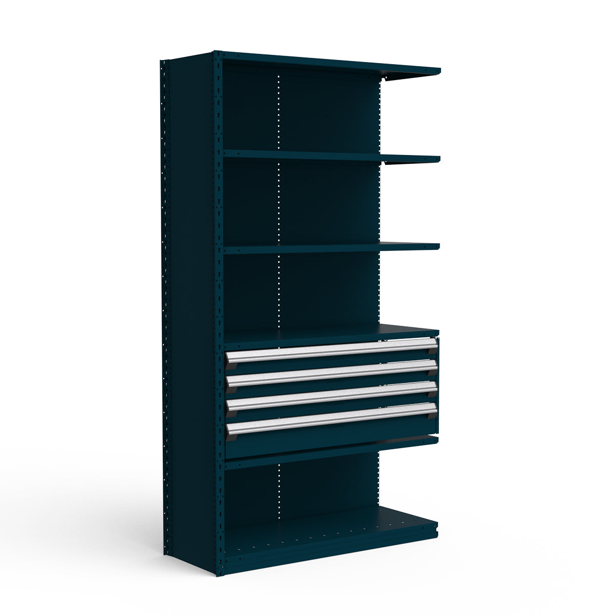 Shelving with Drawers - 18"H Drawer Bank - 4 drawers (Add-On)