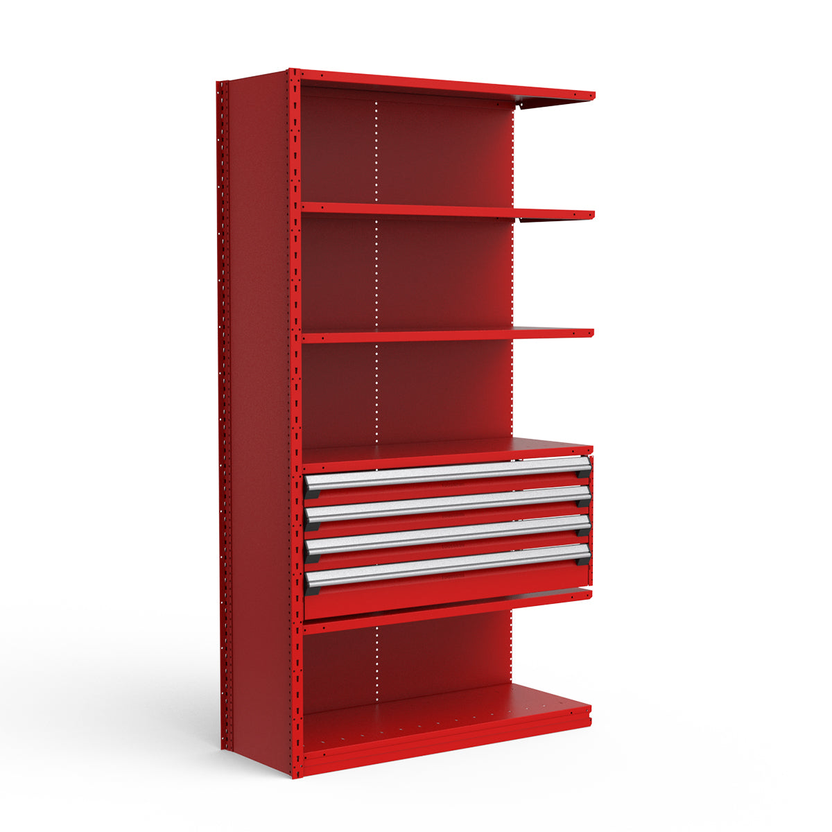 Shelving with Drawers - 18"H Drawer Bank - 4 drawers (Add-On)