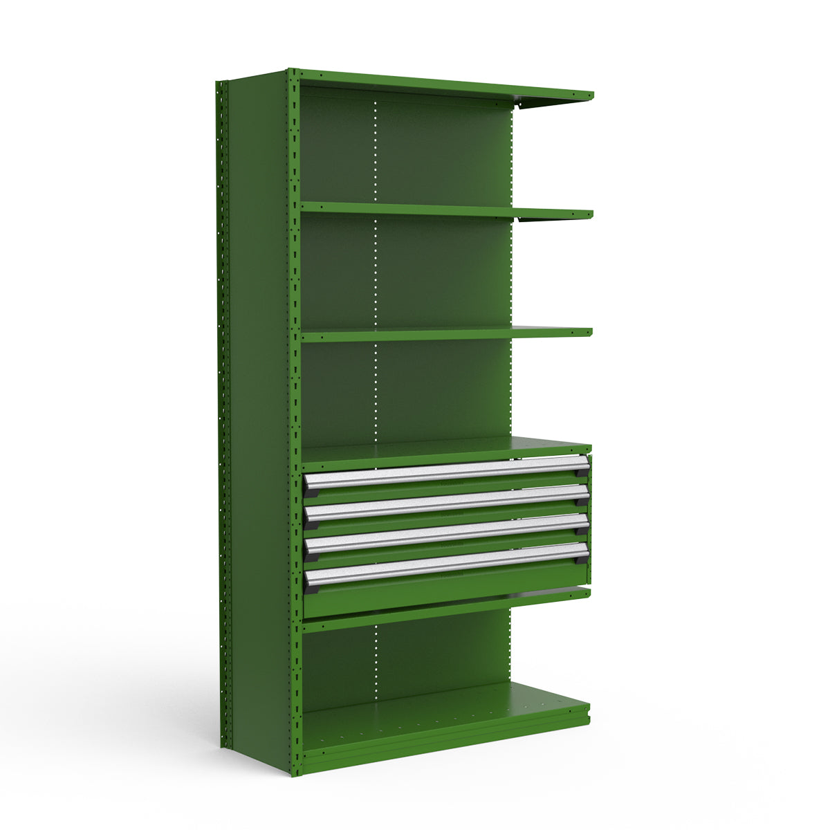 Shelving with Drawers - 18"H Drawer Bank - 4 drawers (Add-On)