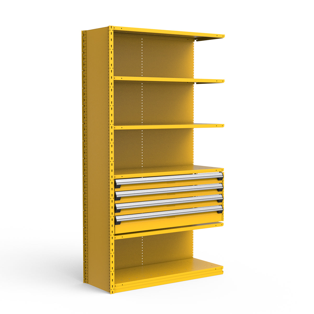 Shelving with Drawers - 18"H Drawer Bank - 4 drawers (Add-On)