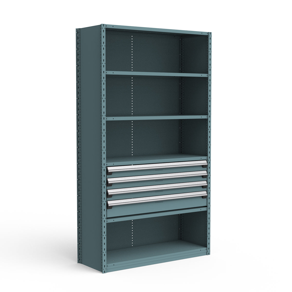 Shelving with Drawers - 18"H Drawer Bank - 4 drawers (Starter)