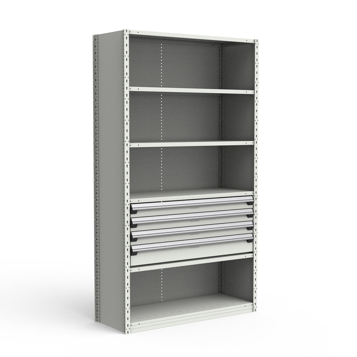 Shelving with Drawers - 18"H Drawer Bank - 4 drawers (Starter)