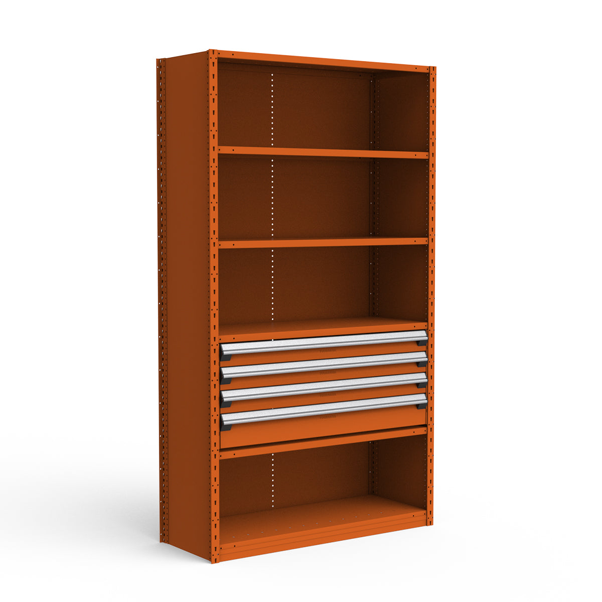 Shelving with Drawers - 18"H Drawer Bank - 4 drawers (Starter)