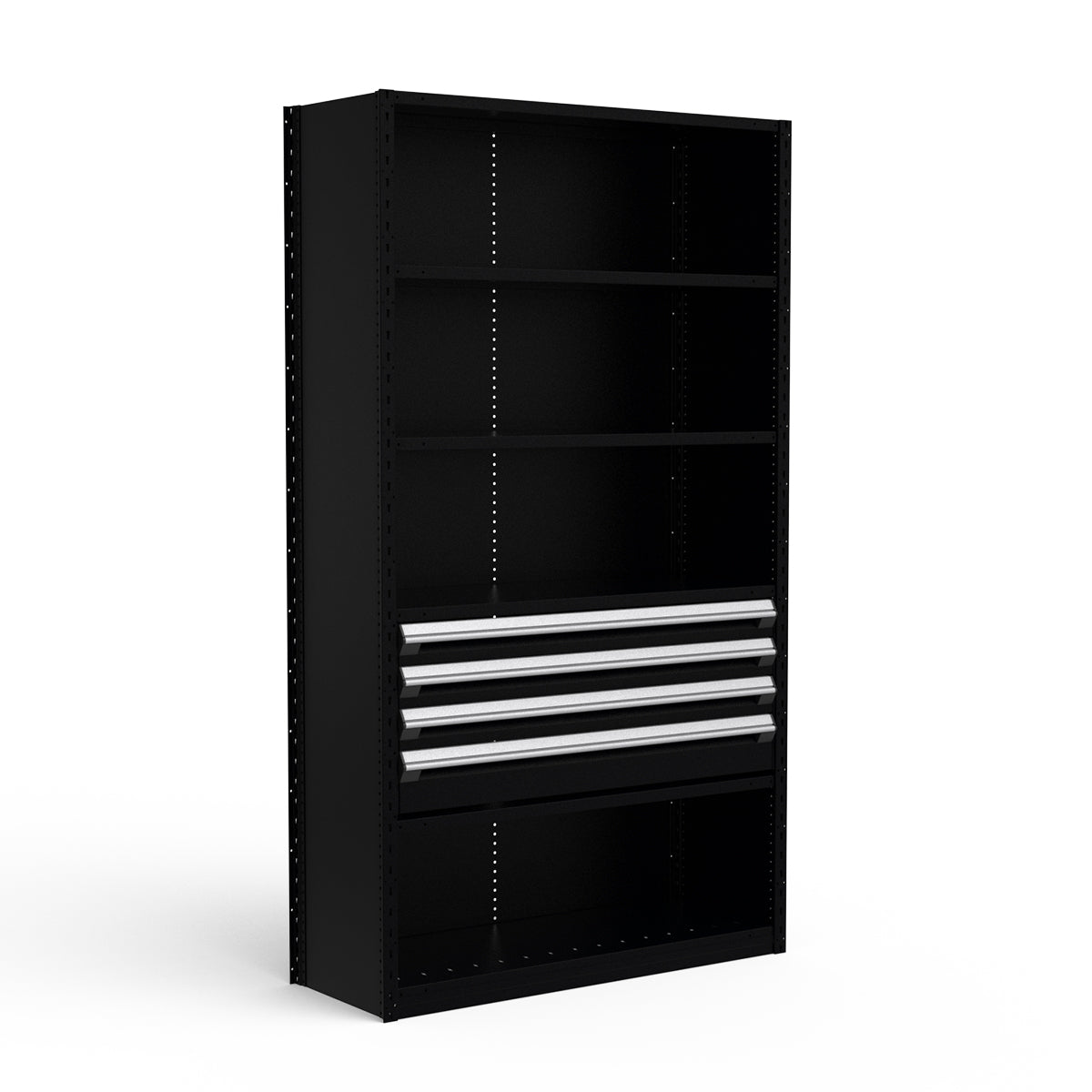 Shelving with Drawers - 18"H Drawer Bank - 4 drawers (Starter)