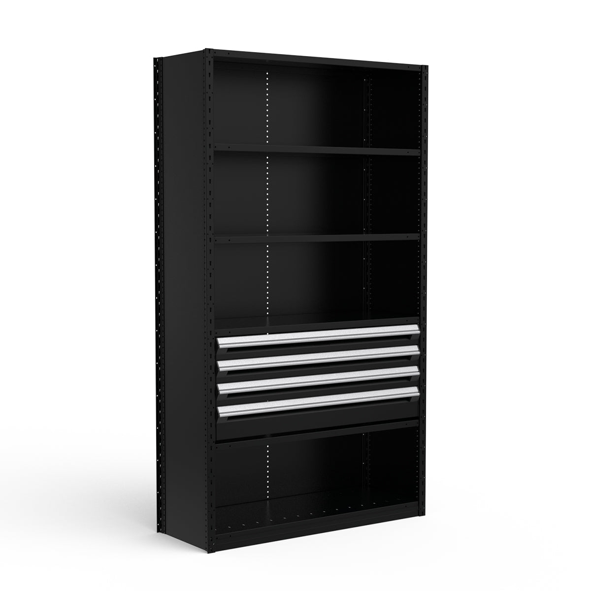 Shelving with Drawers - 18"H Drawer Bank - 4 drawers (Starter)