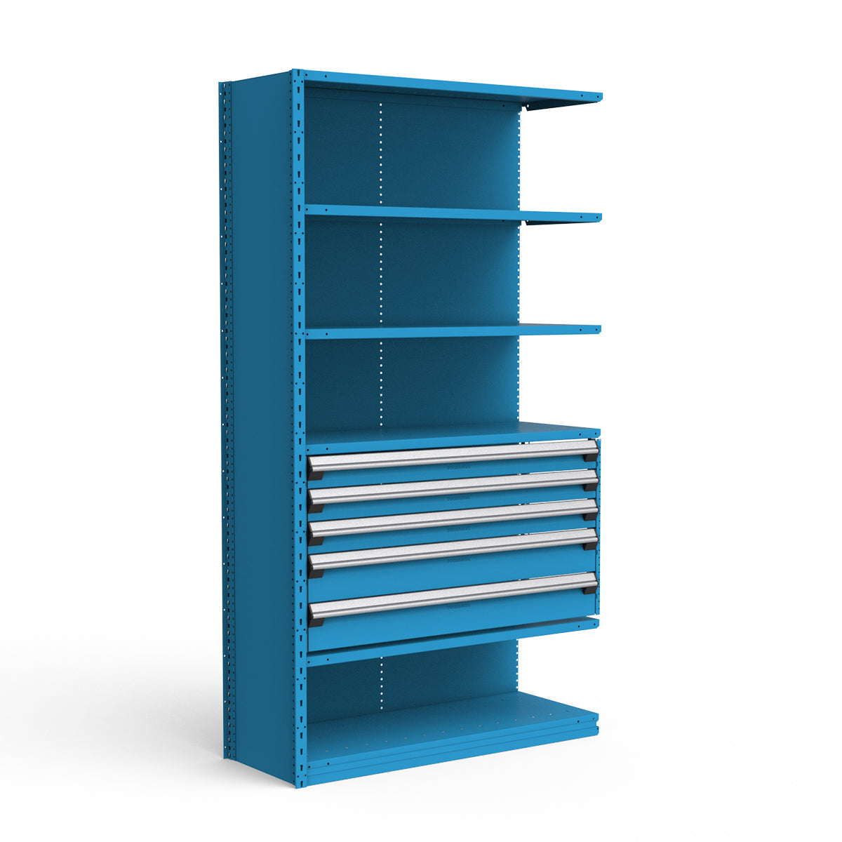 Shelving with Drawers - 24"H Drawer Bank - 5 drawers (Add-On)