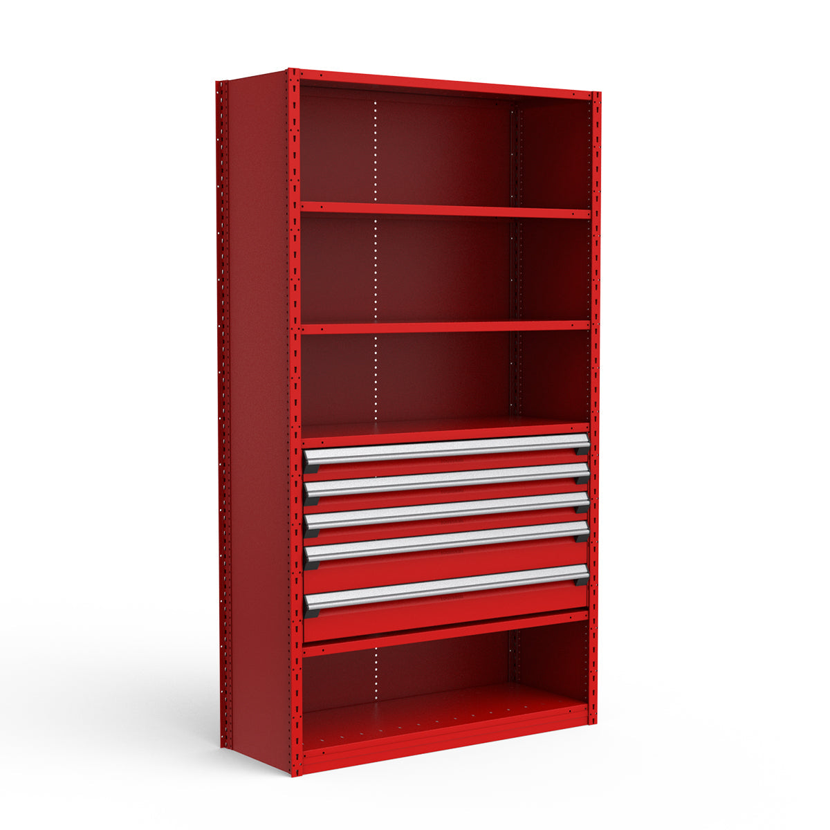 Shelving with Drawers - 24"H Drawer Bank - 5 drawers (Starter)