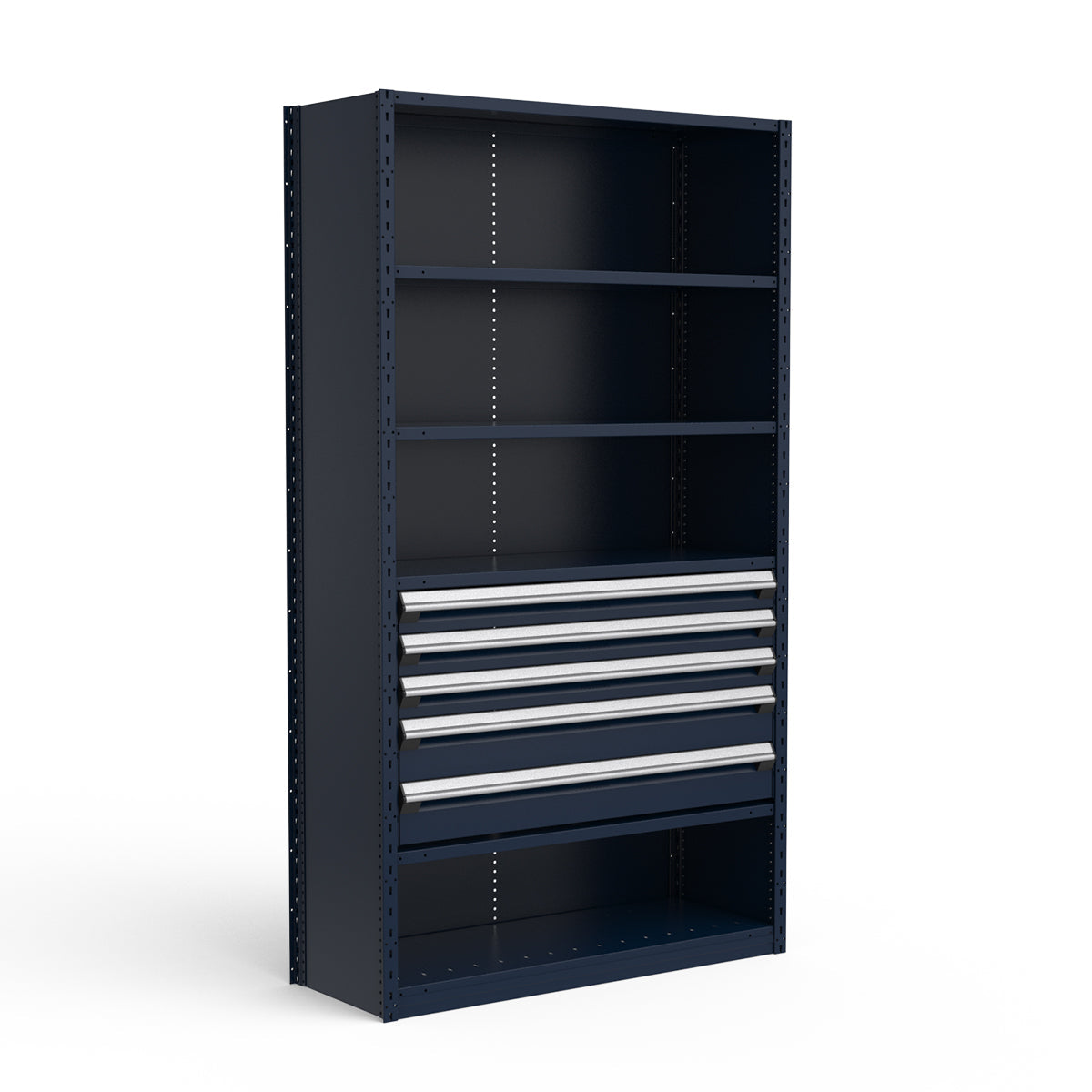Shelving with Drawers - 24"H Drawer Bank - 5 drawers (Starter)