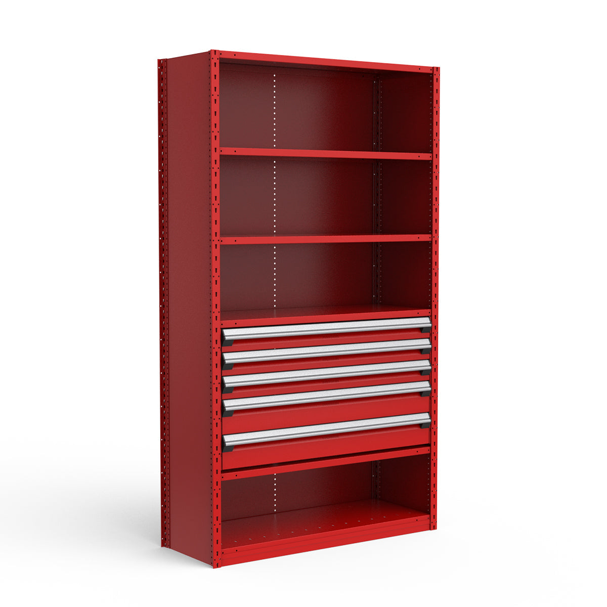 Shelving with Drawers - 24"H Drawer Bank - 5 drawers (Starter)