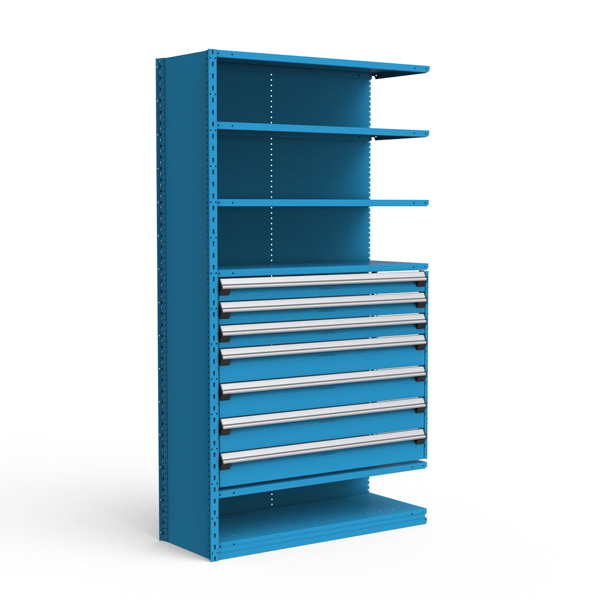 Shelving with Drawers - 36"H Drawer Bank - 7 drawers (Add-On)