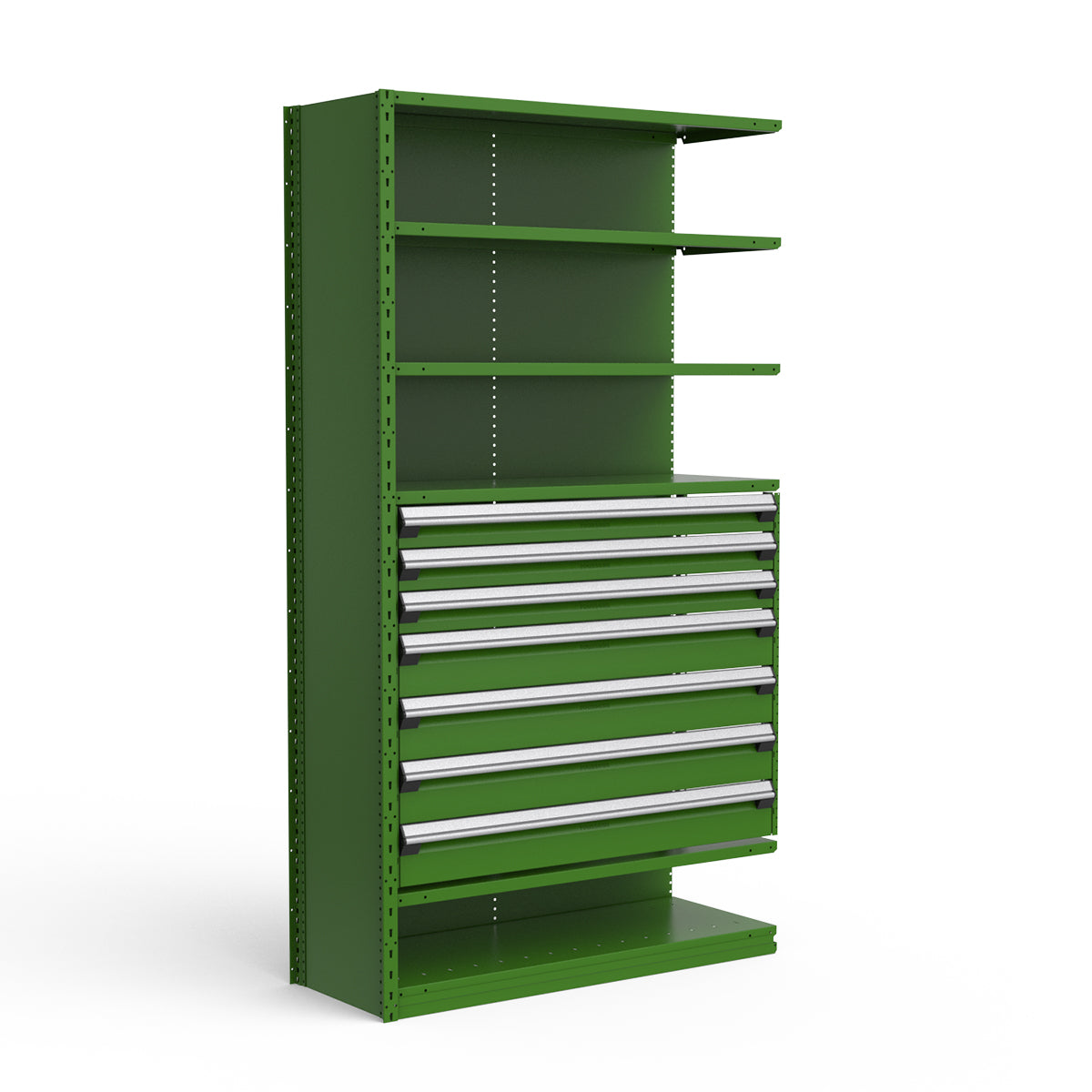Shelving with Drawers - 36"H Drawer Bank - 7 drawers (Add-On)