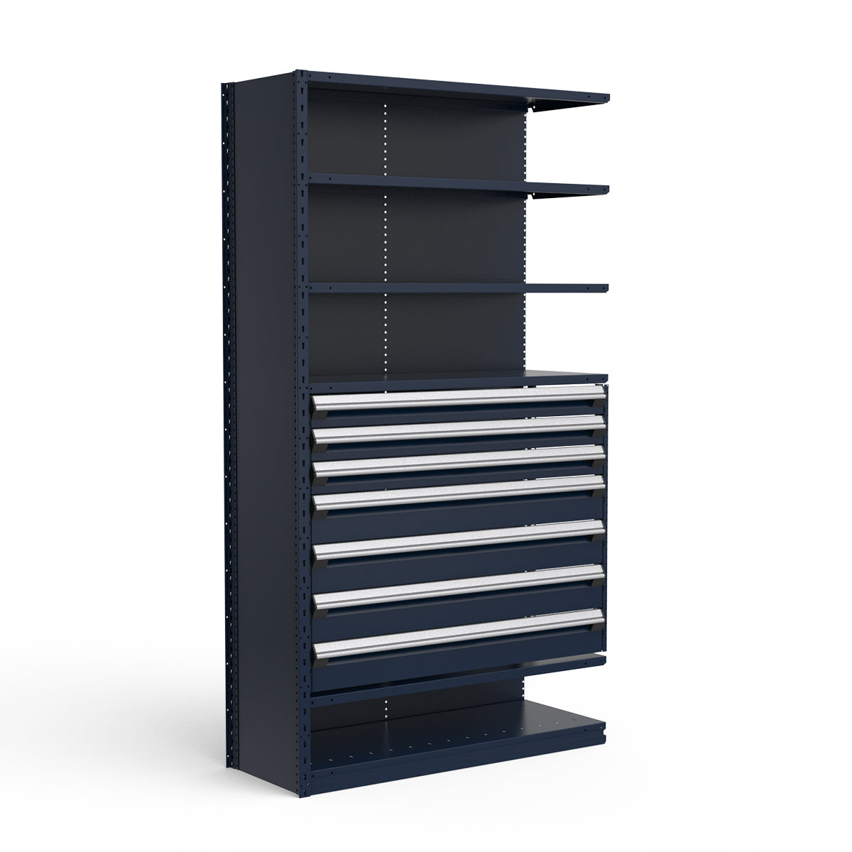 Shelving with Drawers - 36"H Drawer Bank - 7 drawers (Add-On)