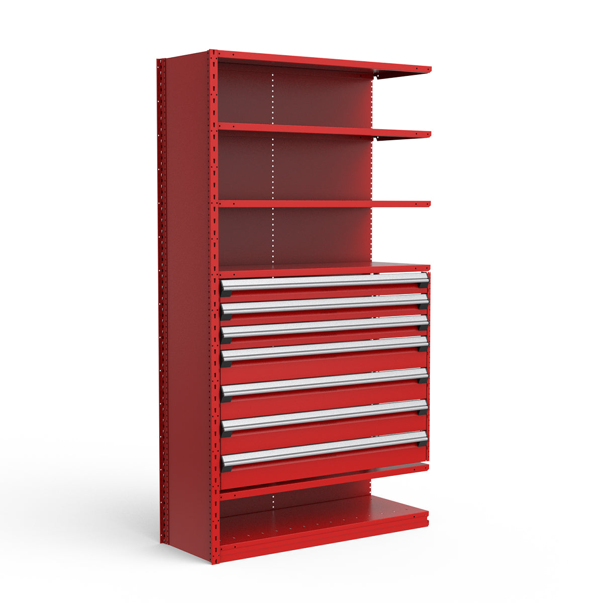 Shelving with Drawers - 36"H Drawer Bank - 7 drawers (Add-On)