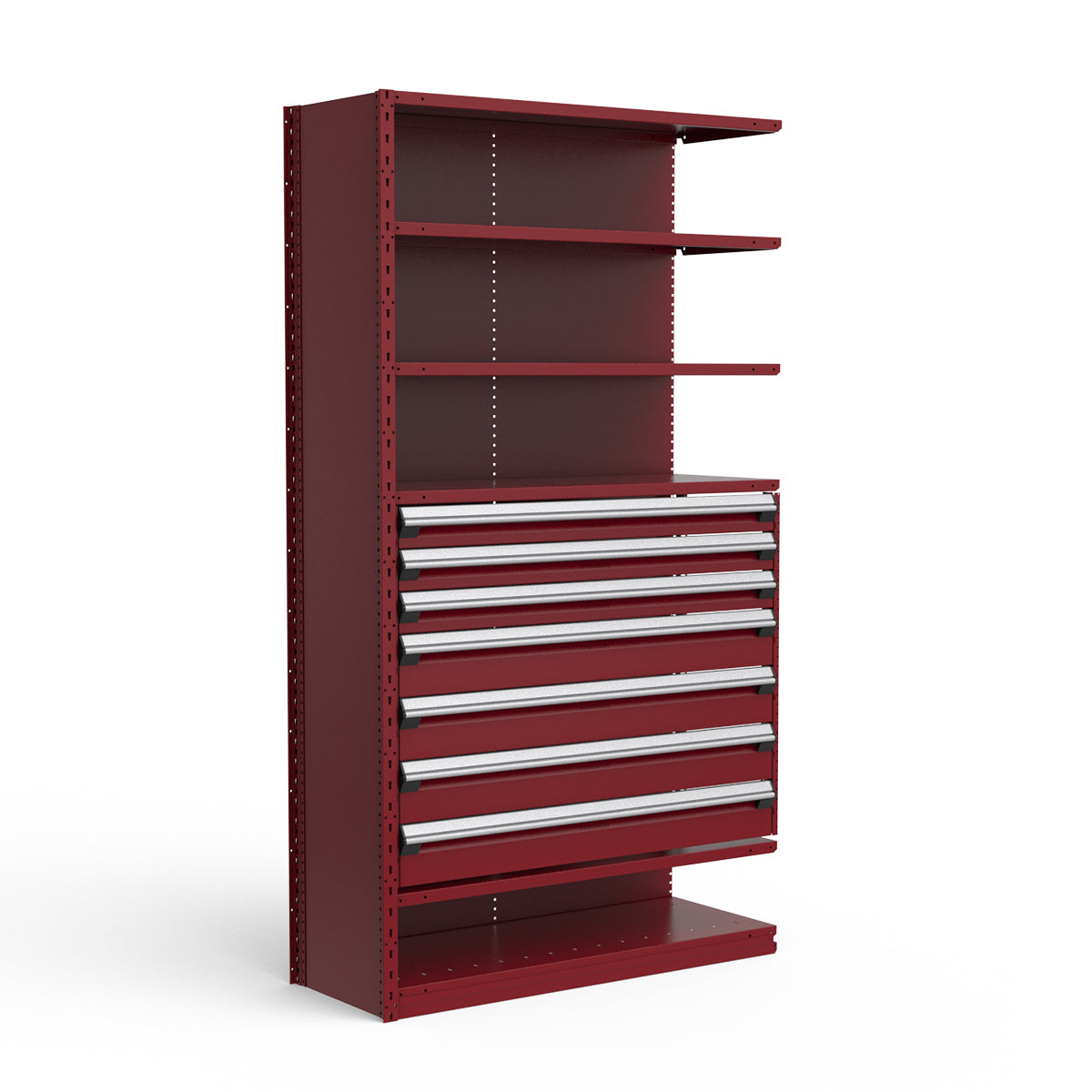 Shelving with Drawers - 36"H Drawer Bank - 7 drawers (Add-On)