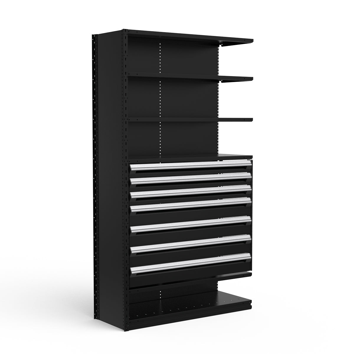 Shelving with Drawers - 36"H Drawer Bank - 7 drawers (Add-On)