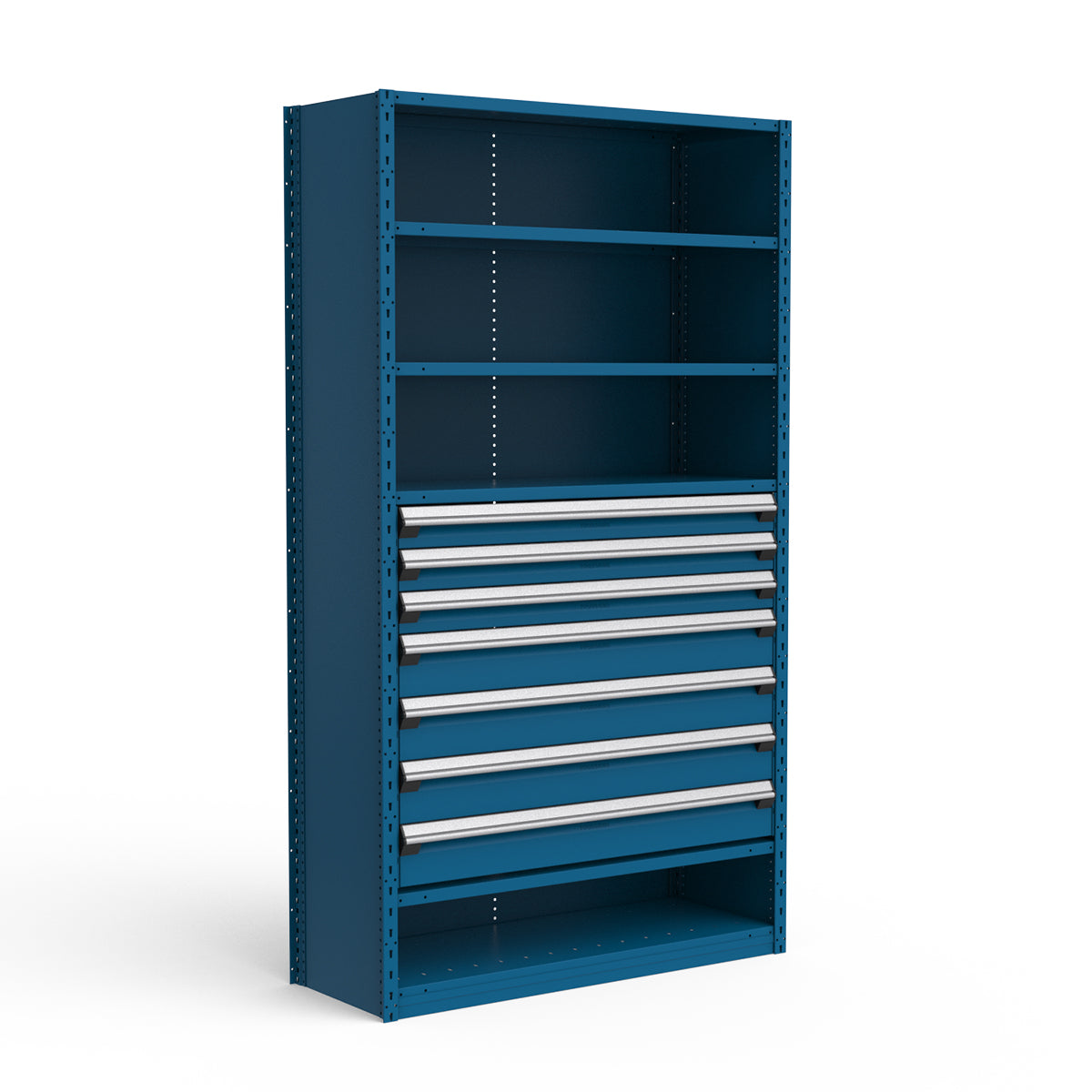 Shelving with Drawers - 36"H Drawer Bank - 7 drawers (Starter)