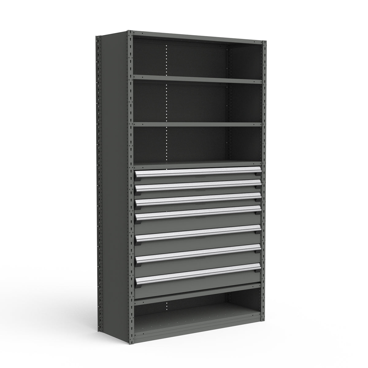 Shelving with Drawers - 36"H Drawer Bank - 7 drawers (Starter)