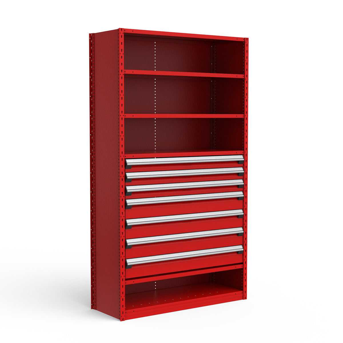 Shelving with Drawers - 36"H Drawer Bank - 7 drawers (Starter)