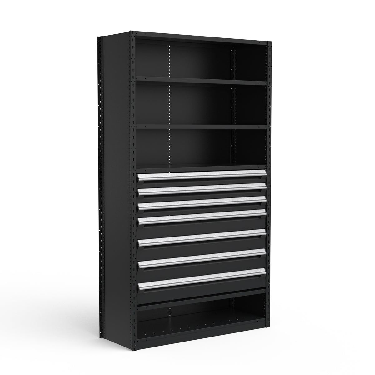 Shelving with Drawers - 36"H Drawer Bank - 7 drawers (Starter)
