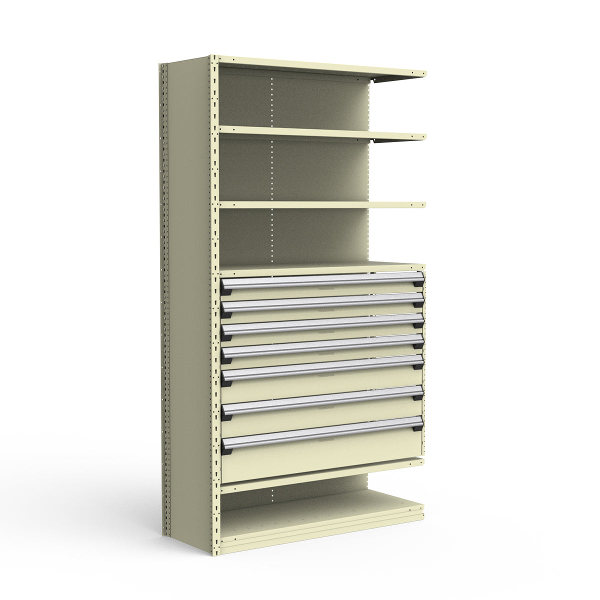 Shelving with Drawers - 36"H Drawer Bank - 7 drawers (Add-On)