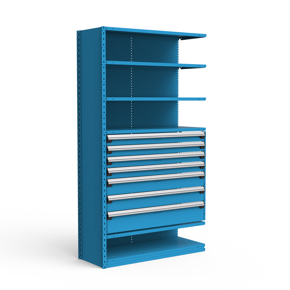 Shelving with Drawers - 36"H Drawer Bank - 7 drawers (Add-On)
