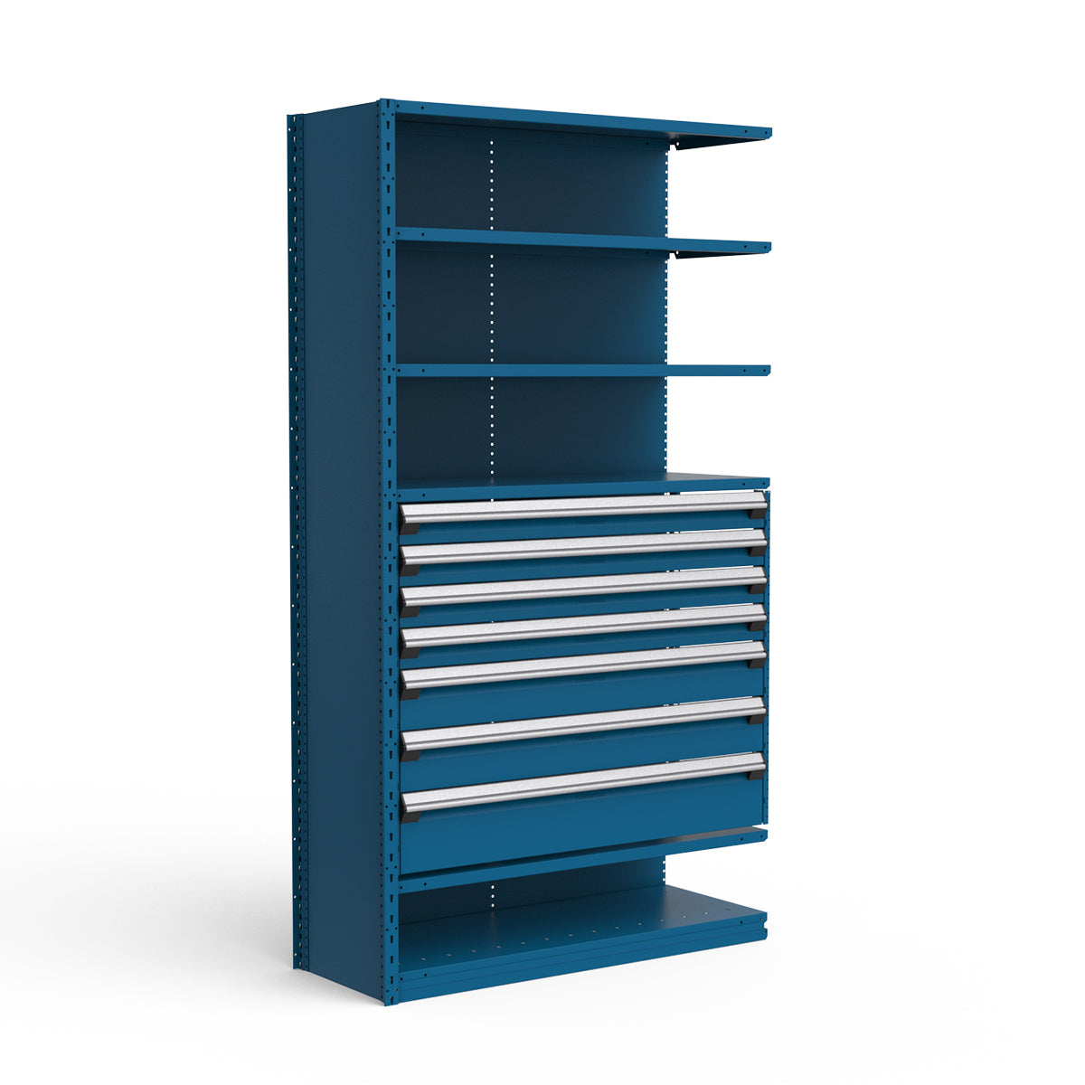 Shelving with Drawers - 36"H Drawer Bank - 7 drawers (Add-On)