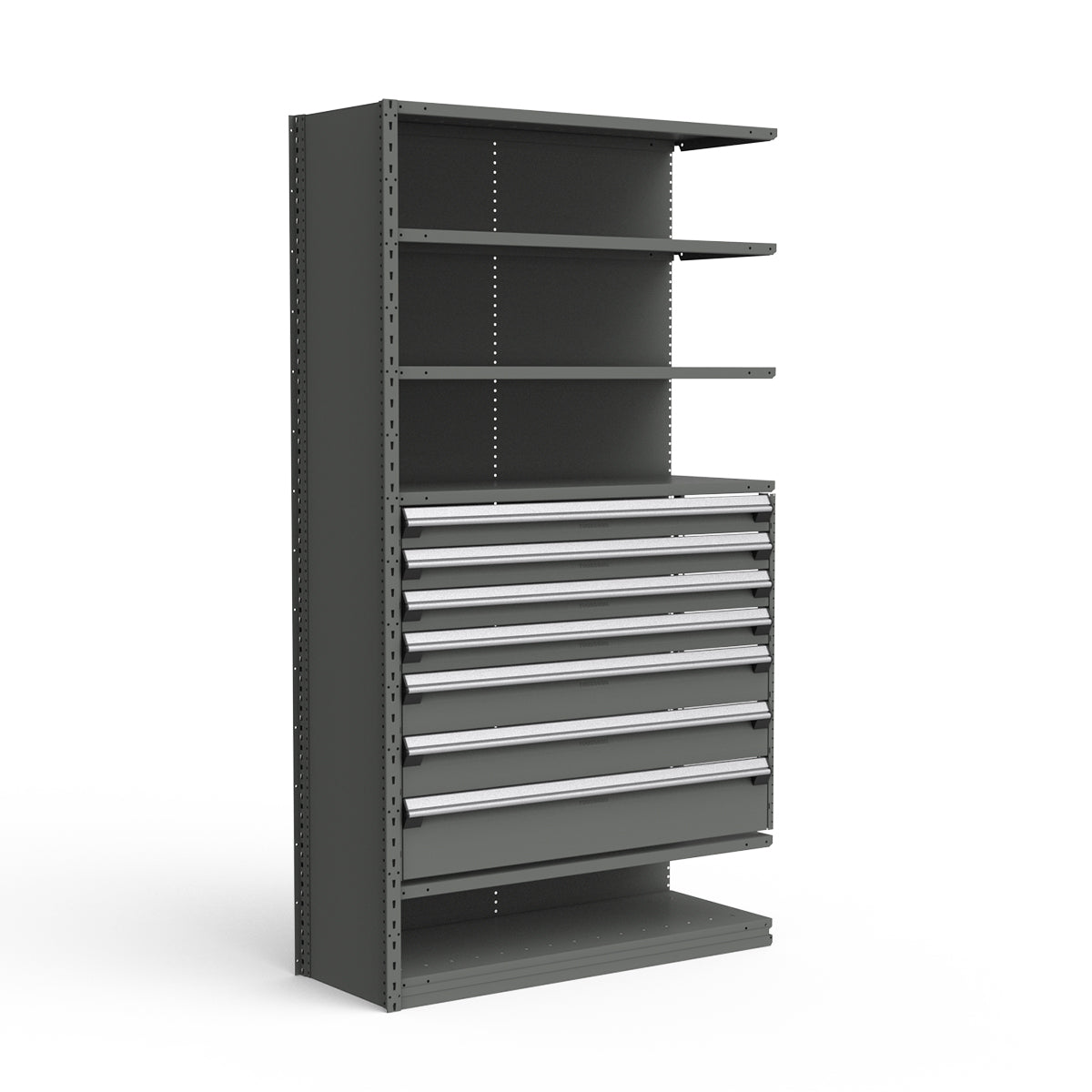 Shelving with Drawers - 36"H Drawer Bank - 7 drawers (Add-On)
