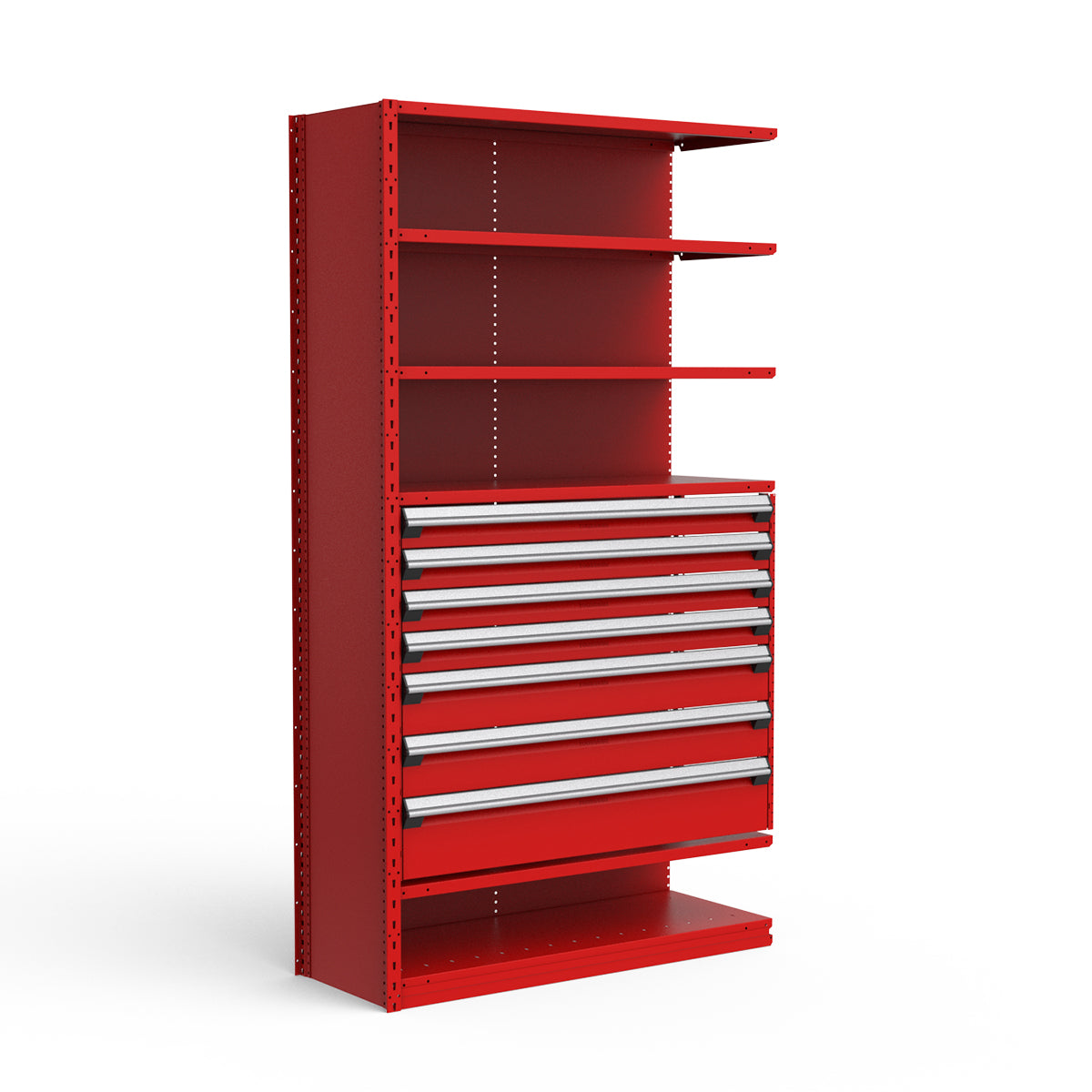 Shelving with Drawers - 36"H Drawer Bank - 7 drawers (Add-On)
